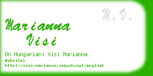 marianna visi business card